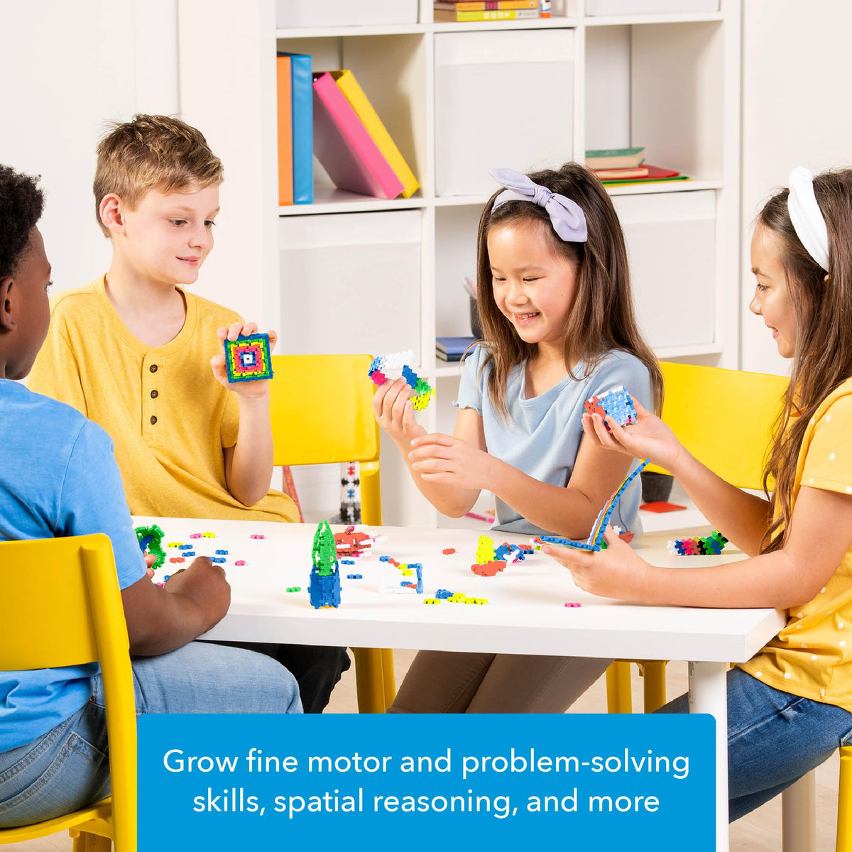Plus Plus idea guide booklet sparks fresh build ideas.