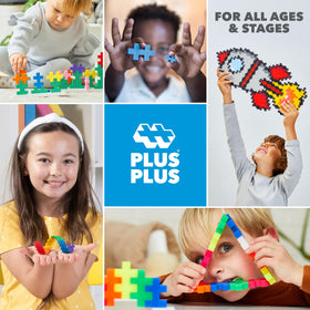 PLUS PLUS on-the-go design supports car trips and travel-friendly play