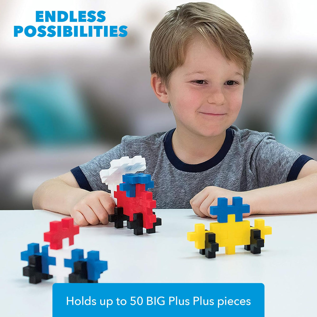 PLUS PLUS piece-dimensions-2in-x-1-1-8in conveys comfy scale for preschool play.