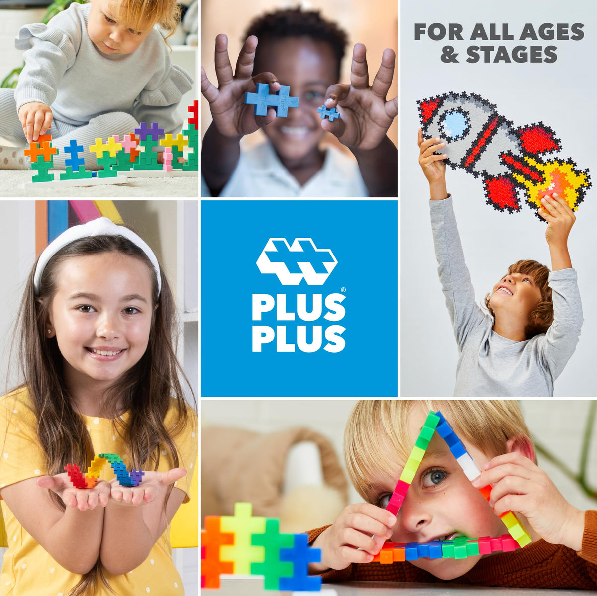 PLUS PLUS Playful Packets cut-out play mat for display and brag-worthy art