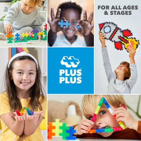 PLUS PLUS Playful Packets cut-out play mat for display and brag-worthy art