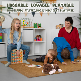 Plushland baby-gift-ready puppy offers a safe, thoughtful present option.