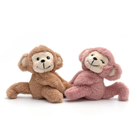 Monkeys stand securely with weighted feet for desk display