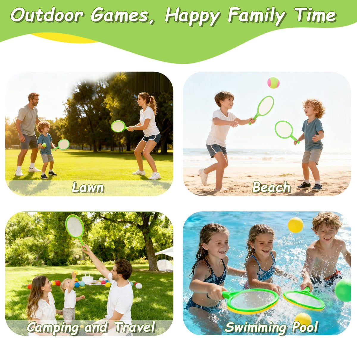 Pluspace outdoor family play set suits backyard, park, beach, and camping outings