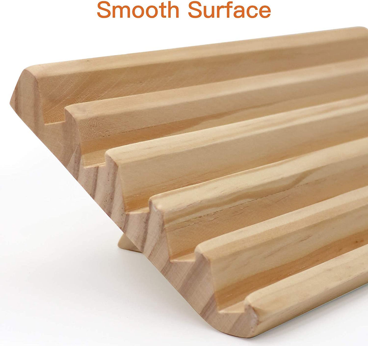 plusvivo wooden racks prevent slipping, keeping tiles steady