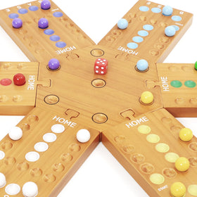 Plusvivo marble board game in action during a game night.