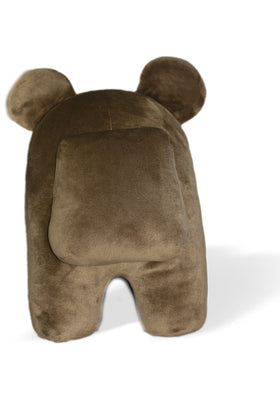 P.M.I. Among Us plush used as party decor and playtime setup.