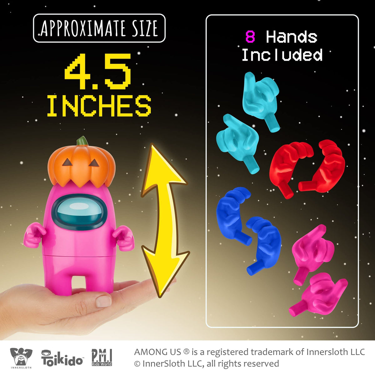 P.M.I. Among Us figures as party favors spark offline play and theme vibes.