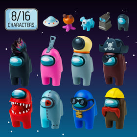 PMI Among Us Series 3 crewmates lineup perfect for display on shelves.