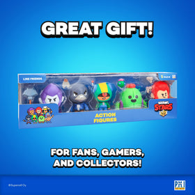 PMI Brawl Stars collection display setup showing all five figures