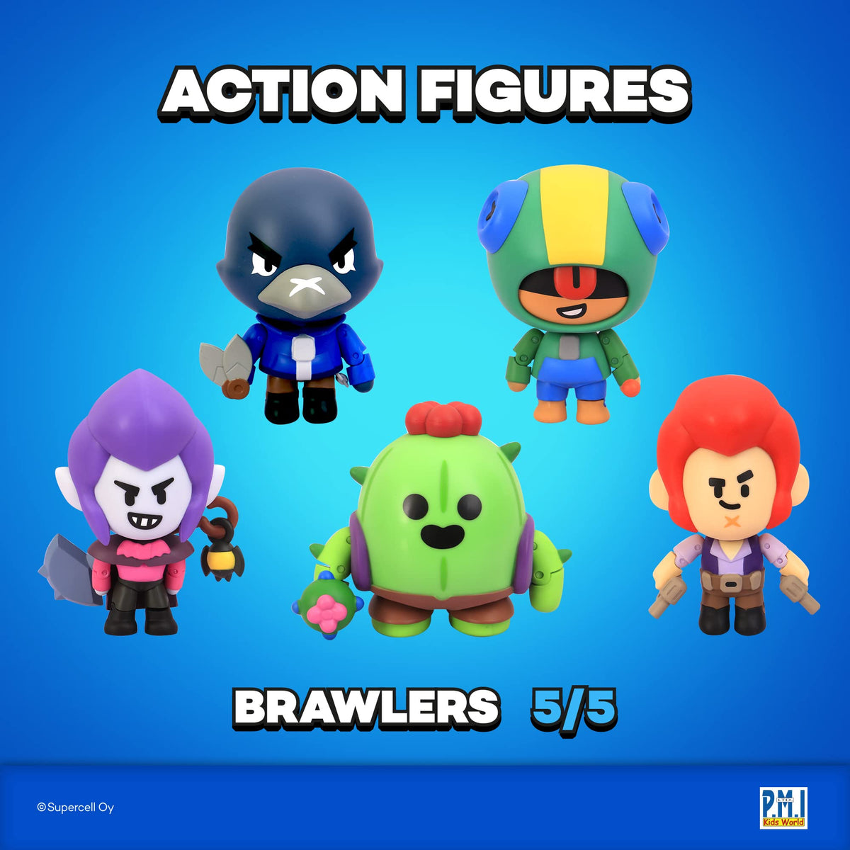 PMI Brawl Stars Leon figure with articulated limbs for battle scenes