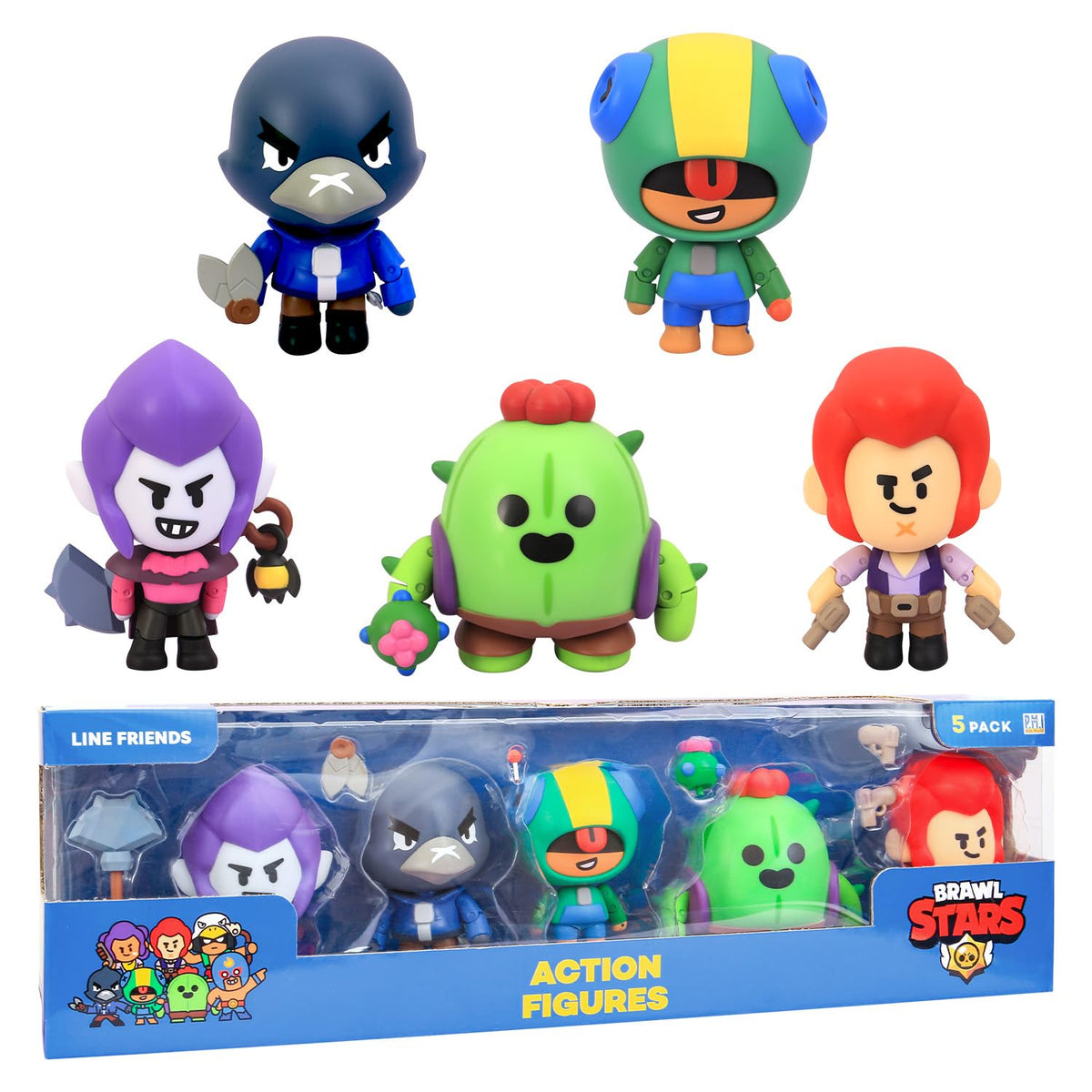 PMI Brawl Stars Spike figure in window box, ideal for display and play