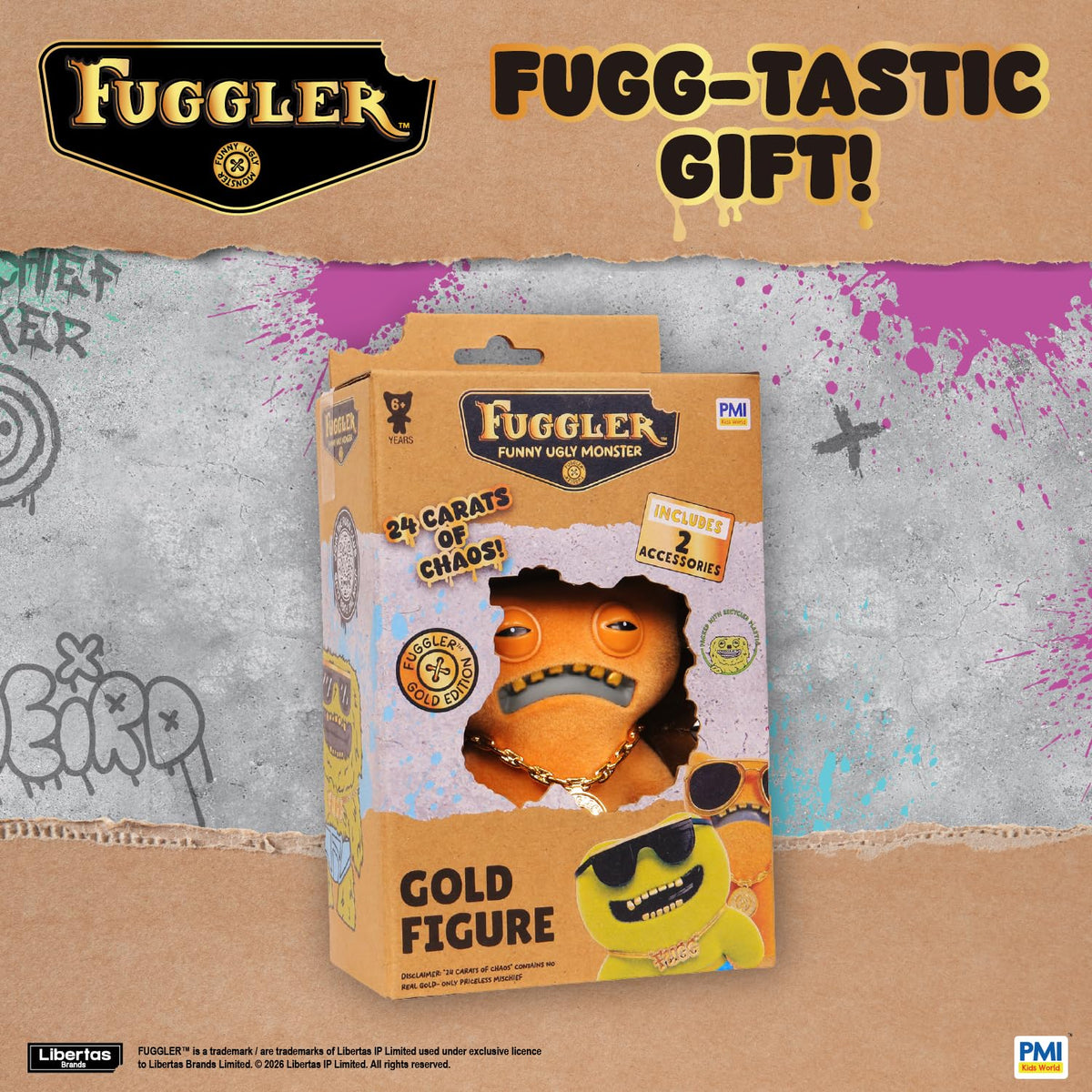 P.M.I. Fuggler Gold Edition fits desks or shelves as a bold centerpiece.