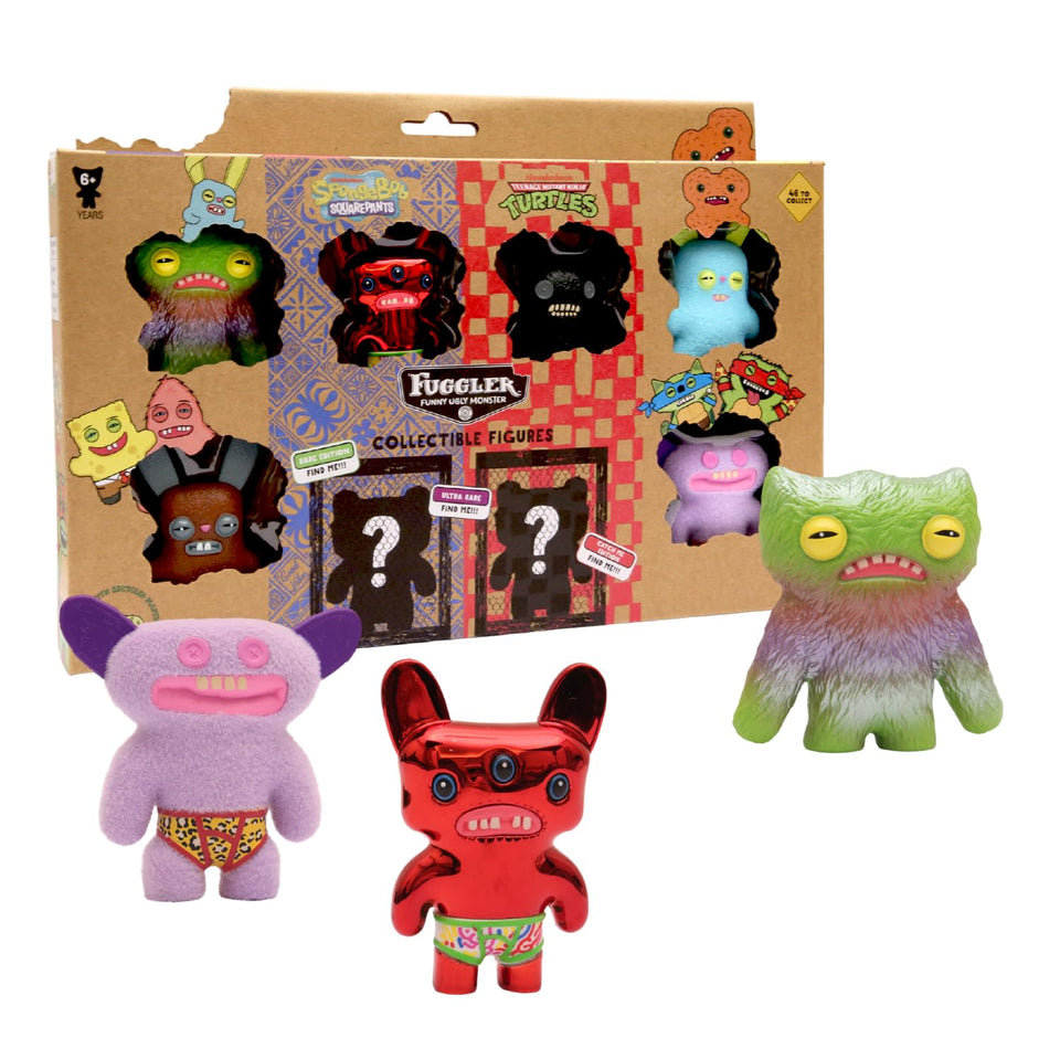 P.M.I. Fuggler Series 2 eight-pack window box with six visible figures for display