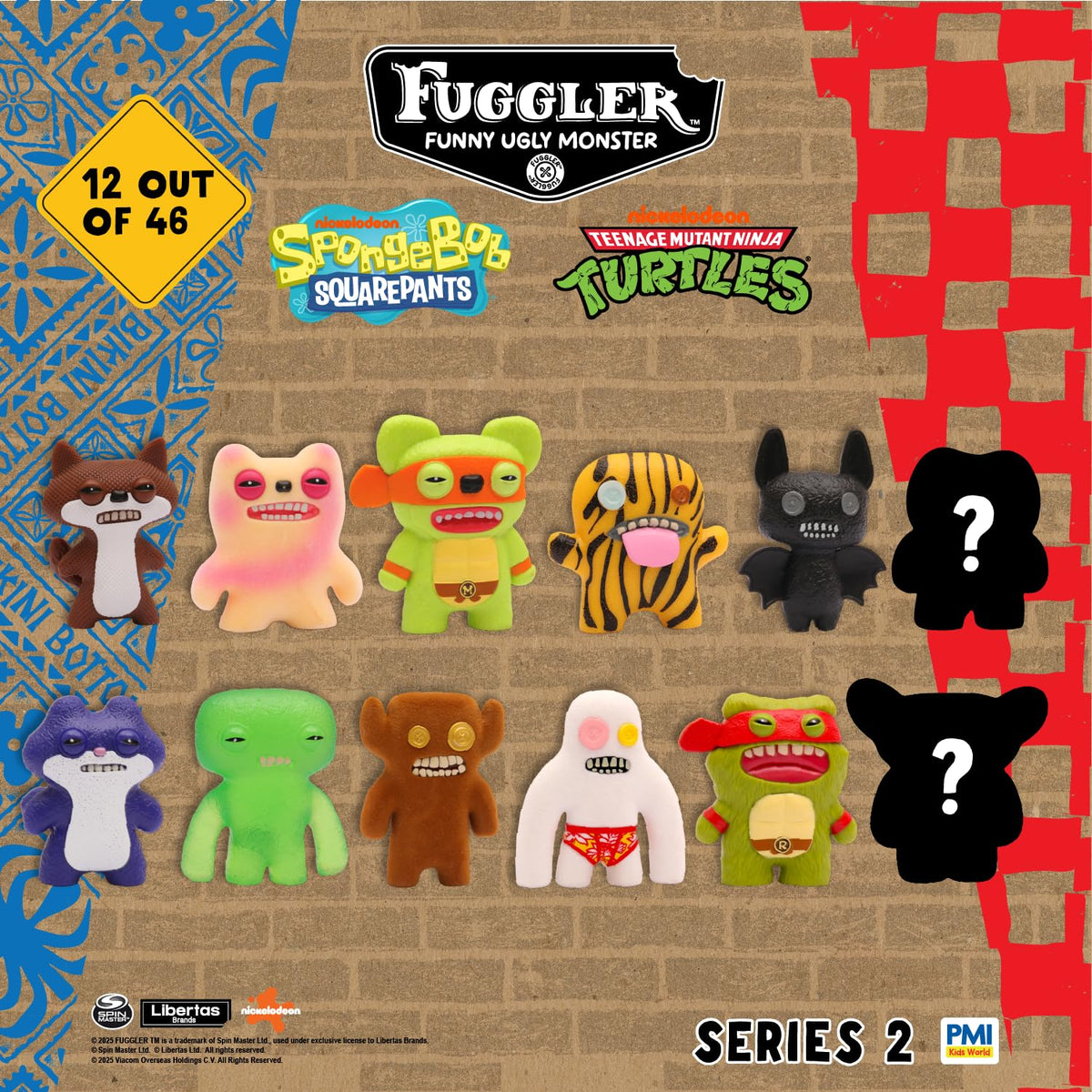 P.M.I. Fuggler Series 2 visible creatures lineup emphasizes display appeal