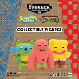 PMI Fuggler Series 2 visible figures showcase in-window display for collectors.