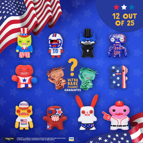 P.M.I. Fuggler USA 250 ultra-rare-surprise reveals a hidden ultra-rare character to excite collectors.
