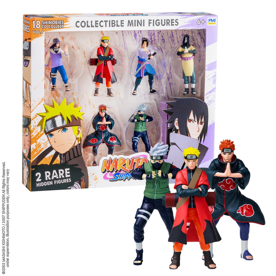 P.M.I. Naruto figure in shadow clone pose, ideal for display and collection