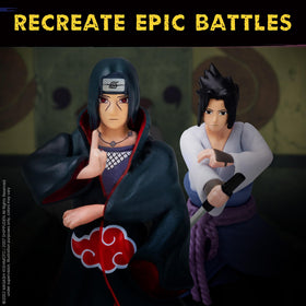 P.M.I. Naruto Shippuden Sasuke Mangekyou Sharingan figure for display.