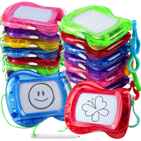 Pnsicei mini magnetic drawing board with backpack clip for mess-free travel fun.