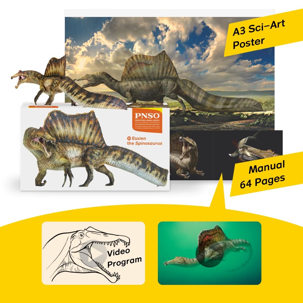 pnso spinosaurus essien scale comparison aid for classroom learning and curiosity