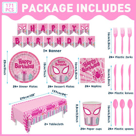 Pnuocax pink spider napkins displayed with cohesive decor.