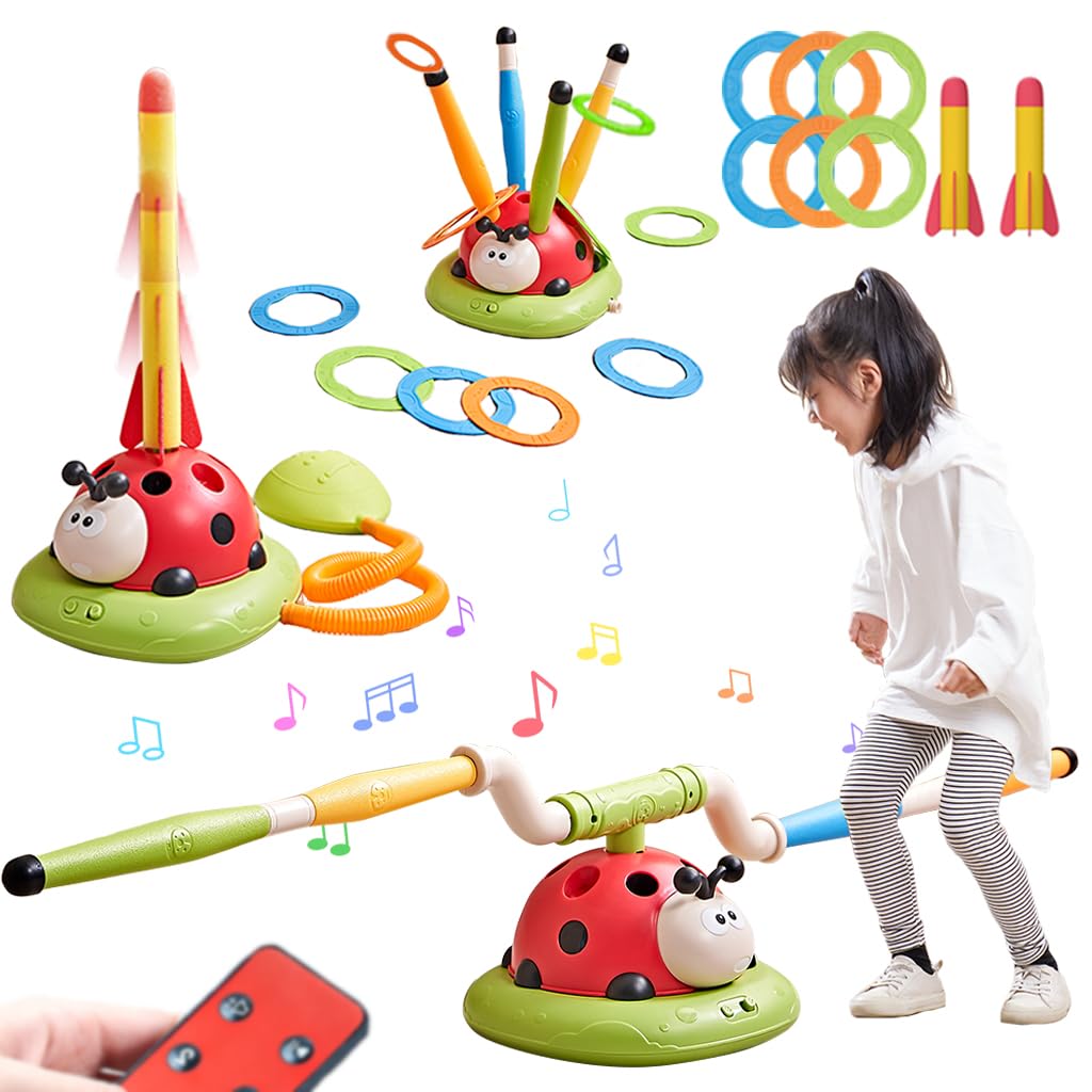 Pobaiyi 3-in-1 ladybird toy for indoor and outdoor play, engaging kids in active fun.