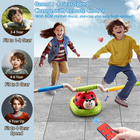Pobaiyi tossing ring mode enhances hand-eye coordination and cooperative play.