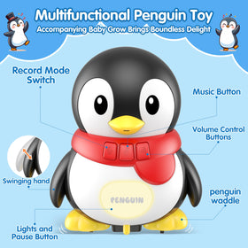 Pobaiyi penguin hats spin, adding fine motor play.