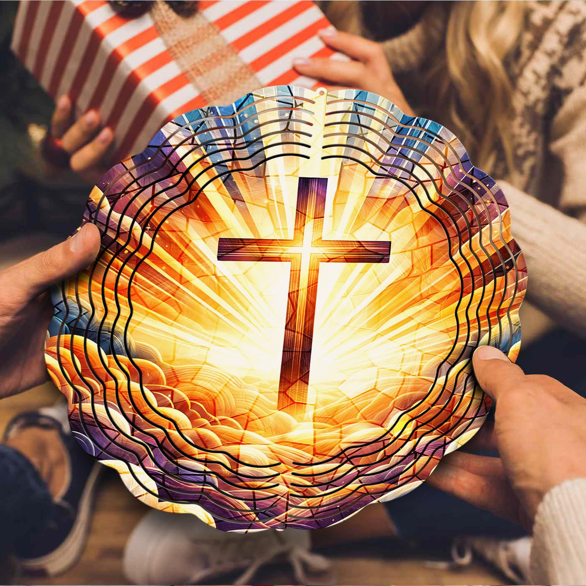 PODMemory Cross Wind Spinner ideal gift for birthdays or holidays.