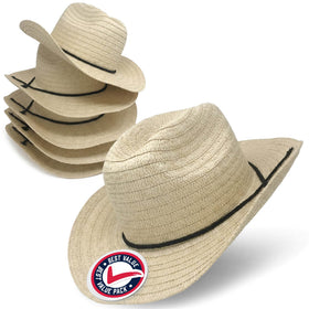 Podzly 24-inch circumference cowboy hat fits most adults comfortably.