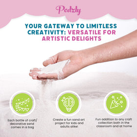 Podzly play sand supports kids’ crafts and imaginative therapy play