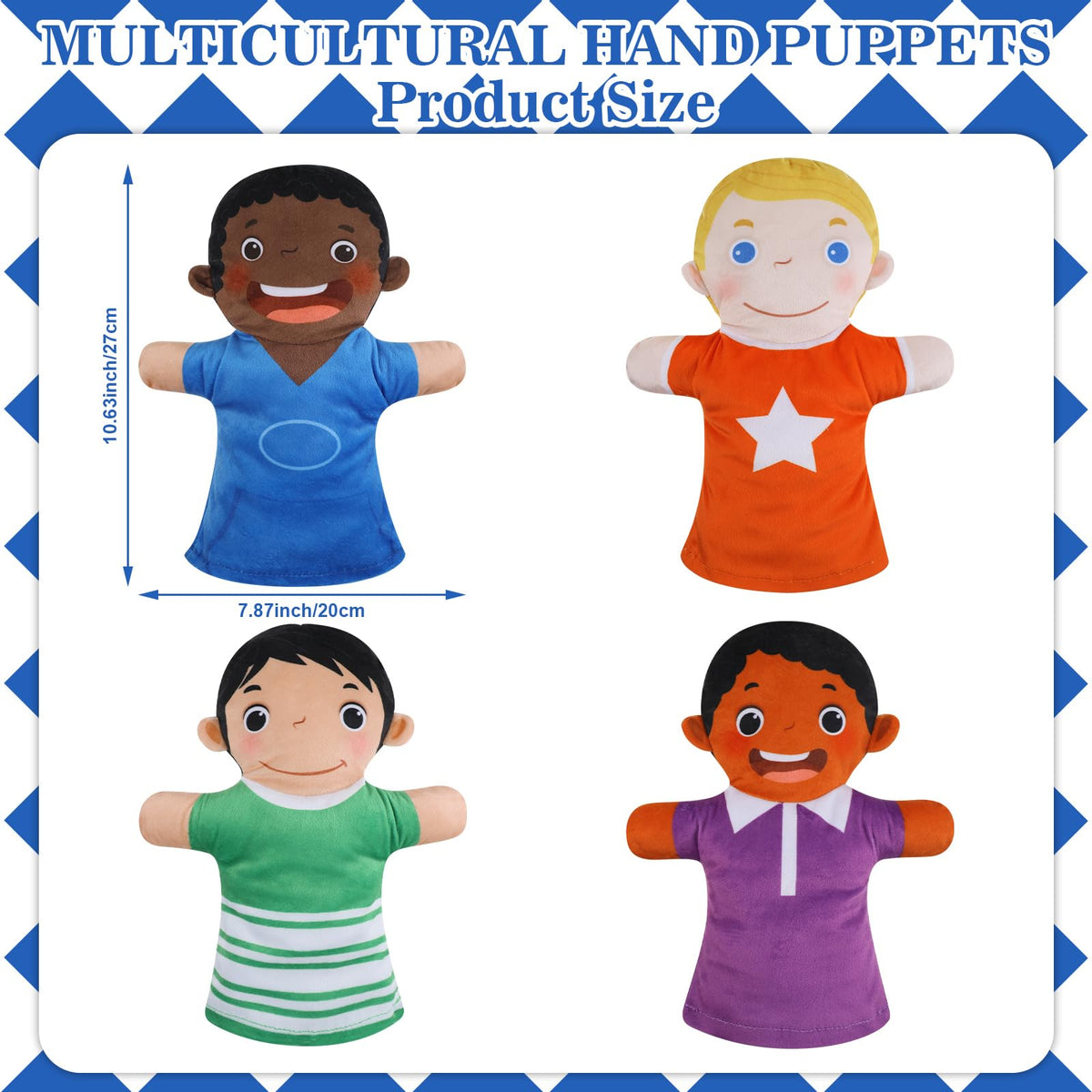 Poen multicultural skin tones set features diverse characters for inclusive role play.