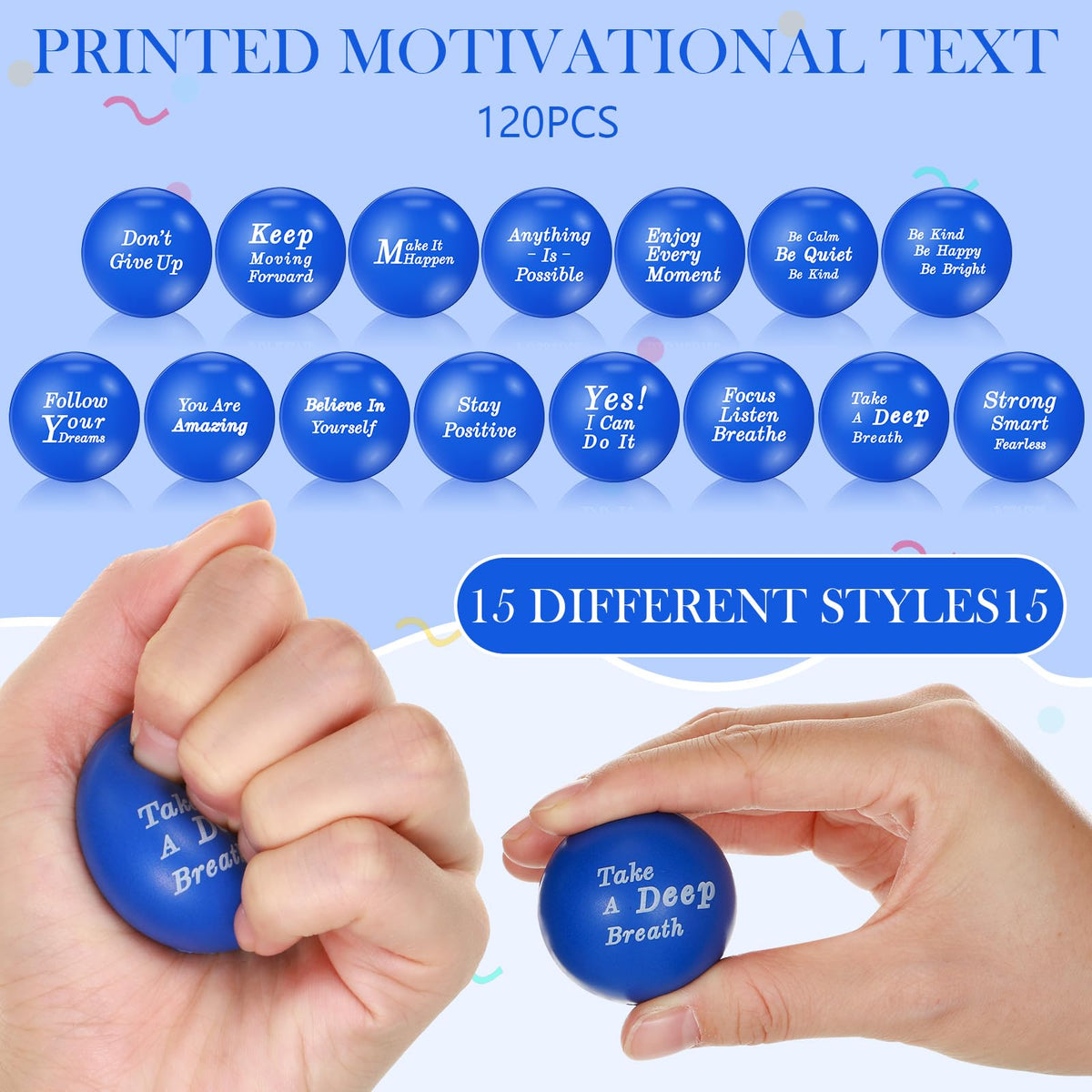 Poen bulk gift stress balls suitable for students, teachers, and teammates.