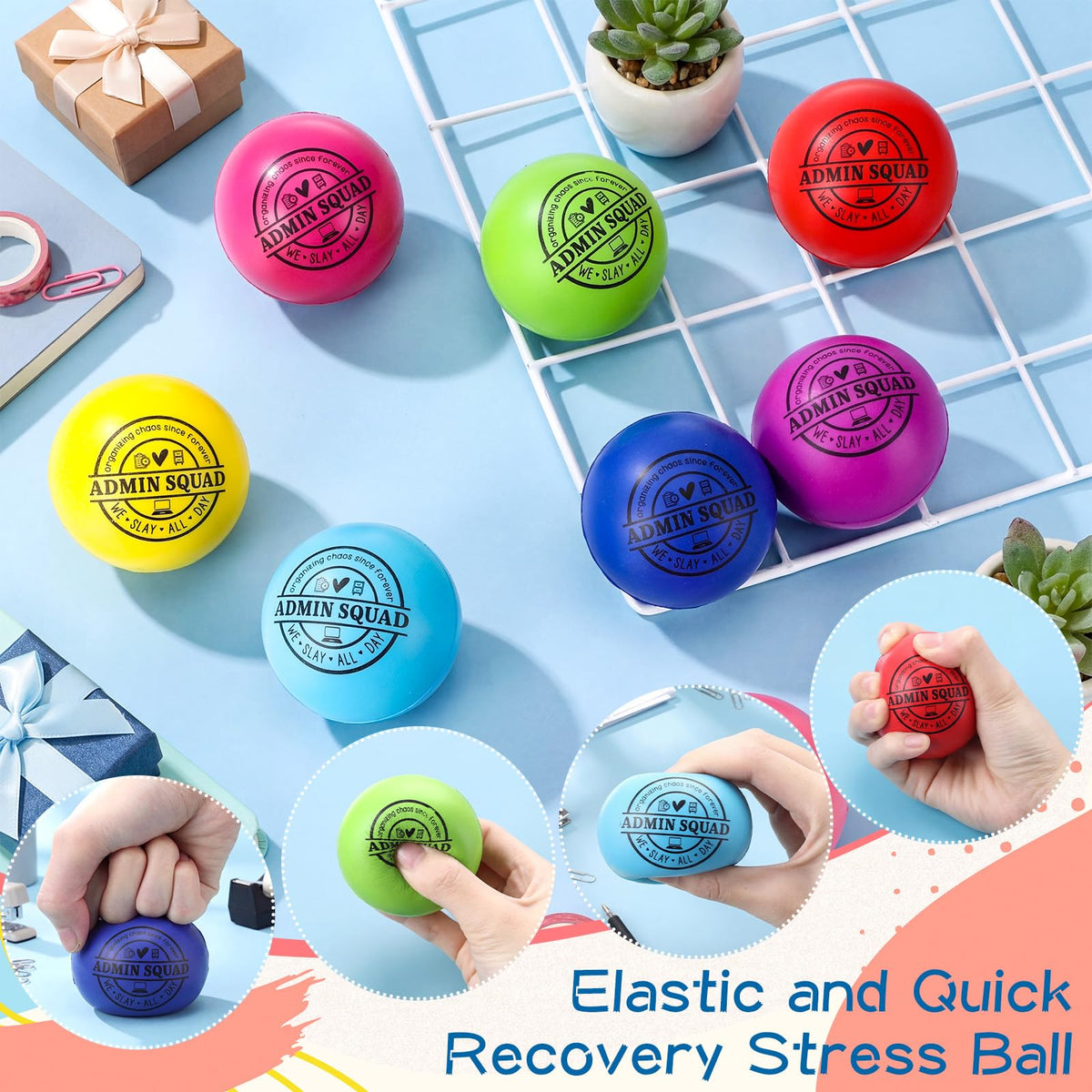 Poen coworker stress ball helps relax and refocus during busy shifts