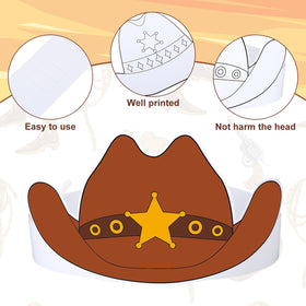 Poen crowns with coloring activity for creative kids and adults