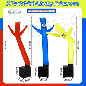 Poen desktop dancers in three colors brightening an office desk
