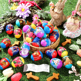 Poen Easter basket setup kit for simple church event planning.