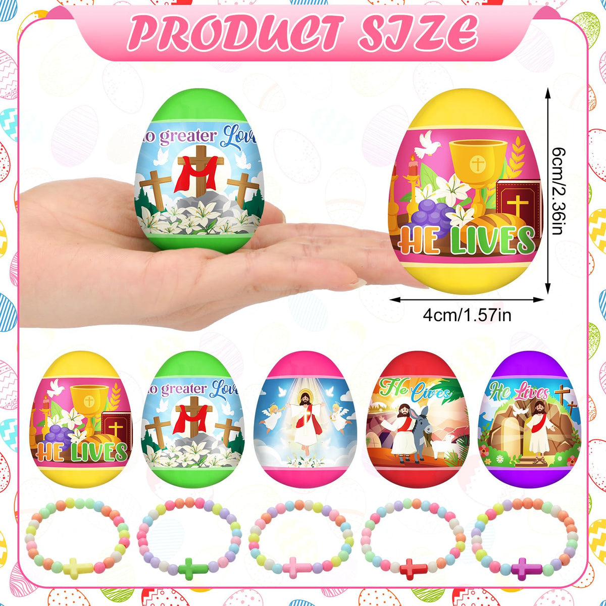 Poen multicolor Easter eggs enhance hunts and home décor.