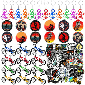 Poen finger bikes set; colorful mini toys for party favors and play.