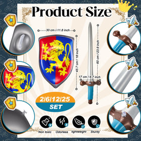 Poen inflatable shield with lion motif, front view for easy grip decor