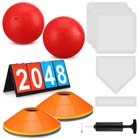 Poen kickball set with 10-inch playground ball for confident kicks