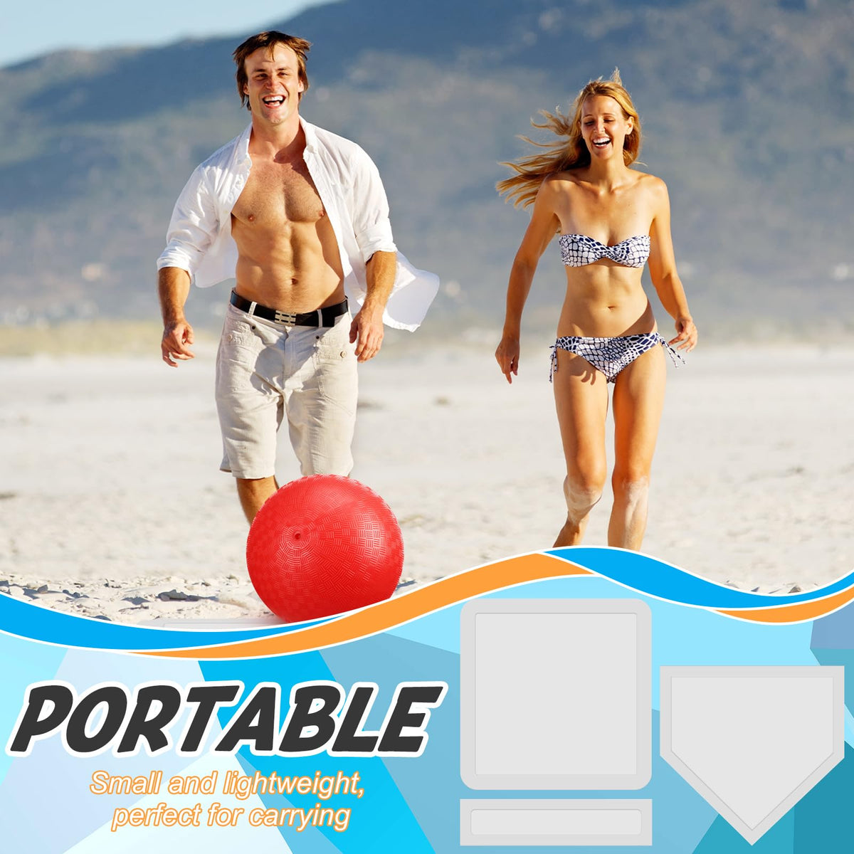 Poen kickball set air pump ensures properly inflated balls