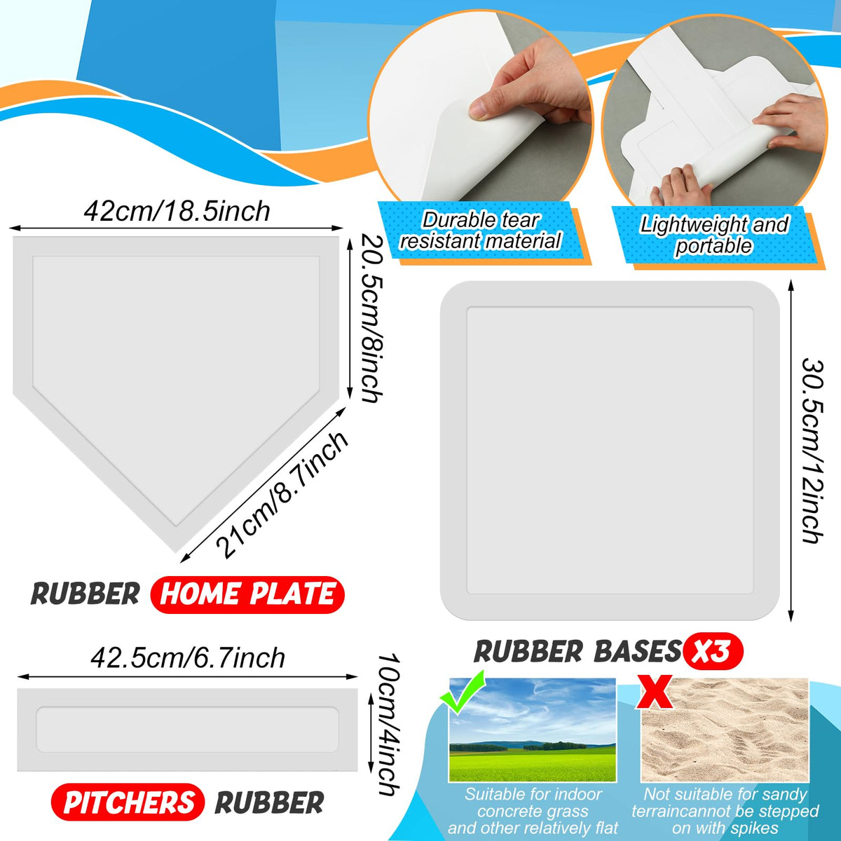 Poen kickball set flip scoreboard for quick scorekeeping