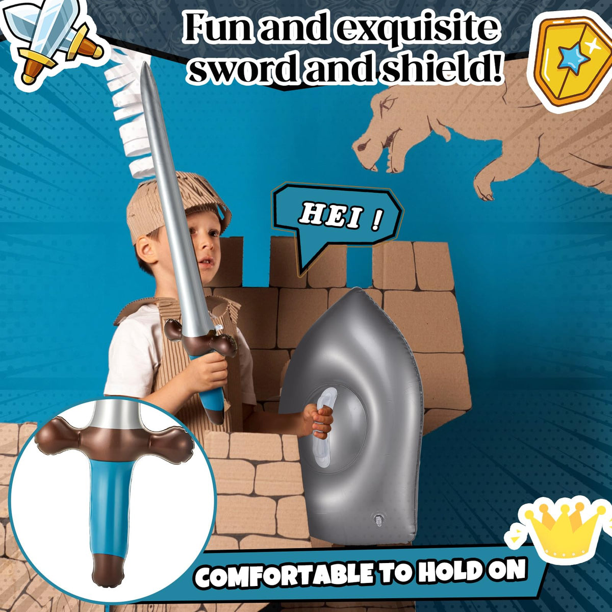 Poen knight set as cosplay accessory for themed events