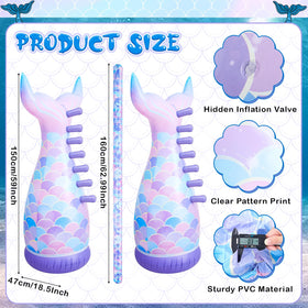 Poen Mermaid Limbo Pole Assembly designed for safe height and easy use