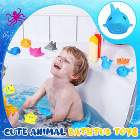 Poen rubber starfish bath toy for colorful bath time and photography props