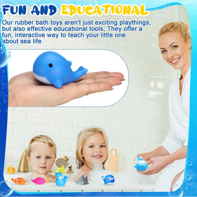 Poen rubber turbot bath toy for educational bath moments and gifting