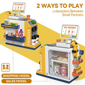 POFJOEQ toy money and coins to practice counting during pretend shopping