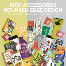 POFJOEQ play food; adds variety to checkout scenarios with beverages and treats